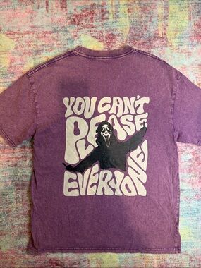 Purple Graphic Short-Sleeve Men’s Tee - You Can't Please Everyone Print